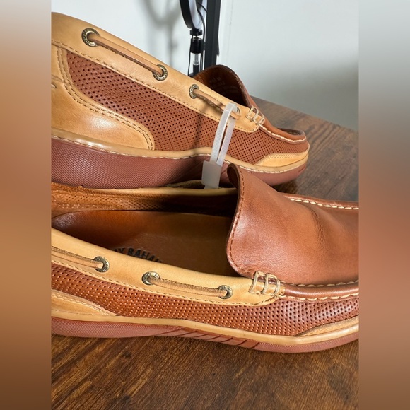 Tommy Bahama Men's Leather Slip-On Loafers Size 10,5М  Brown‎ yachting shoes - Picture 7 of 17